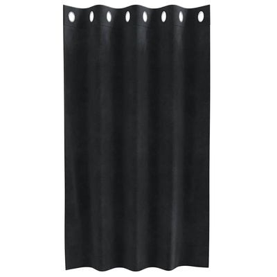Zasłony zaciemniające 2 pcs Czarny 140 x 140 cm Aksamit