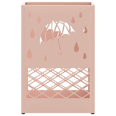Stojak na Parasol Deszczowy różowy 28 x 12 x 41 cm Stal