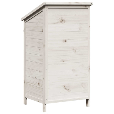 Shed ogrodowy Biały 59 x 56 x 113,5 cm Drewno Świerkowe