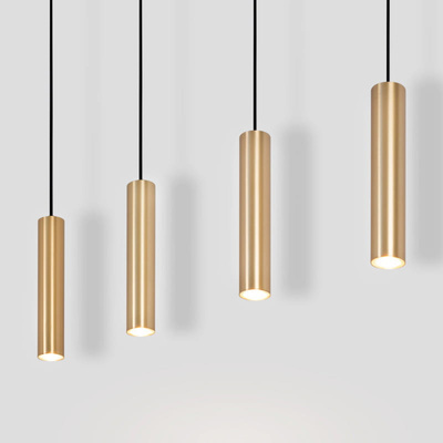 Lampa Wiszaca cztery złote tuby GU10 Abruzzo Trotti