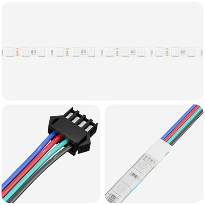 Taśma LED 2 pcs Czarny i przezroczysty 950 mm Miedź i plastik