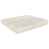 Modularna jednostka sofy 2 pcs kremowy 140 x 70 x 36 cm tkanina