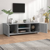vidaXL Szafka pod TV, szary dąb sonoma, 110x40x35 cm