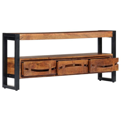 vidaXL Szafka pod TV, 140 x 30 x 45 cm, lite drewno akacjowe