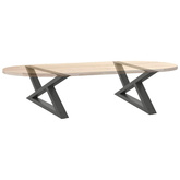 Nogi do stolika kawowego 2 szt. Antracyt 70x(30-31,3) cm Stal