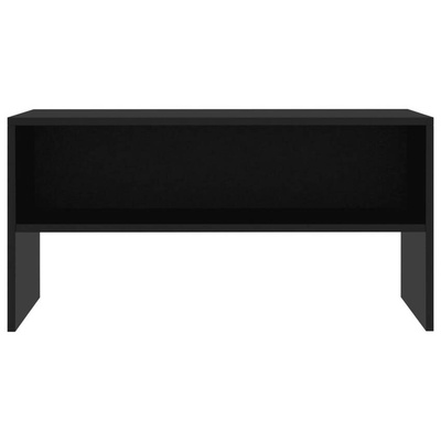 vidaXL Szafka pod TV, czarna, 80x40x40 cm, materiał drewnopochodny