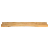 Blat stołu, 160x40x2,5 cm, naturalna krawędź, lite drewno mango