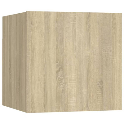 vidaXL Wiszące szafki telewizyjne, 2 szt., dąb sonoma, 30,5x30x30 cm
