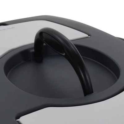 vidaXL Transporter dla zwierząt, szaro-czarny, 61x40x38 cm, PP