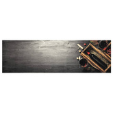 vidaXL Dywanik kuchenny z motywem wina, 45x150 cm, aksamitny