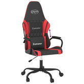 vidaXL Fotel gamingowy, czarno-czerwony, sztuczna skóra model standard