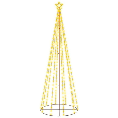 vidaXL Choinka stożkowa, 310 ciepłych białych LED, 100x300 cm