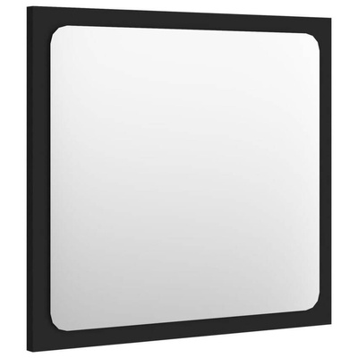 vidaXL Lustro łazienkowe, czarne, 40x1,5x37 cm, płyta wiórowa