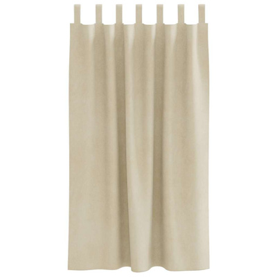 Zasłony zaciemniające 2 pcs Kremowy 140 x 175 cm Aksamit