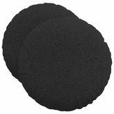 Poduszki na siedziska 2 pcs Czarny ?50 x 19 cm tkanina