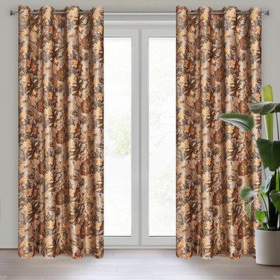 Zasłona Diana ruda 140x250