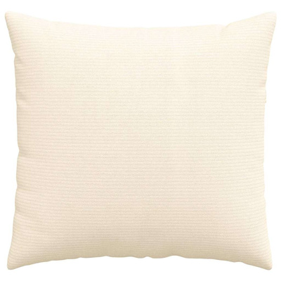 Poduszki na sofę 2 pcs Kremowy 50 x 50 cm Tkanina sztruksowa