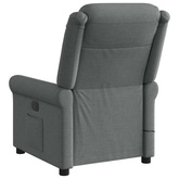 Fotel masujący z funkcją rozkładania, ciemnoszary materiał model standard