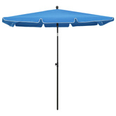 Parasol ogrodowy na słupku, 210x140 cm, lazurowy