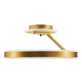 RINEUS lampa sufitowa złoty 20W LED kryształki bezbarwne  ŚREDNICA 40CM