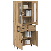 Highboard 2 szt. Dąb rzemieślniczy 69,5 x 34 x 180 cm