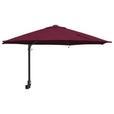 Parasolka ogrodowa Bordeaux Czerwony 248 x 248 x 148 cm