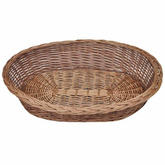 vidaXL Wiklinowy kosz/legowisko dla psa, naturalne, 90 cm
