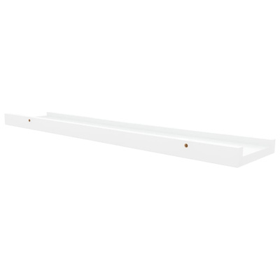 vidaXL Półki ścienne na zdjęcia, 2 szt., białe, 60x9x3 cm, MDF