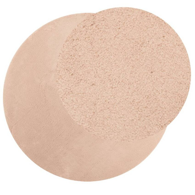 vidaXL Dywan HUARTE z krótkim włosiem, różowy, Ø 200 cm