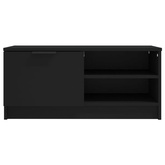 vidaXL Szafka pod TV, czarna, 80x35x36,5 cm, materiał drewnopochodny