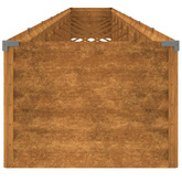 Podwyższona donica, 770x50x36 cm, stal kortenowska