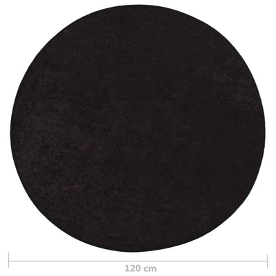 vidaXL Dywan z możliwością prania, 120 cm, antracyt, antypoślizgowy
