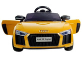 Auto na Akumulator AUDI R8 SPYDER Żółty Samochód Lakierowany