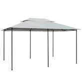 Namiot ogrodowy z zasłonami, 4 x 3 m, biały