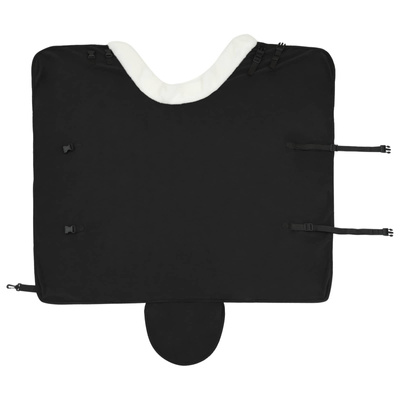 Koc dla Koni Czarny 85 cm Polarowy fleece