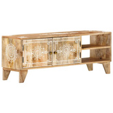 vidaXL Szafka pod TV, 110x30x40 cm, lite drewno mango