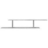 vidaXL Wisząca szafka pod TV, szarość betonu, 125x18x23 cm