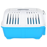 vidaXL Transporter dla zwierząt, biało-niebieski, 55x36x36 cm, PP