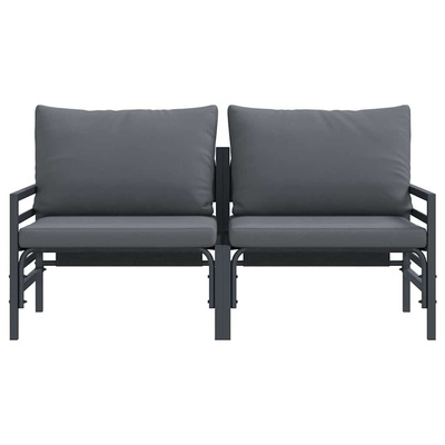 Meble Ogrodowe 2 Sztuka Antracyt 80 x 80 x 71 cm Stal