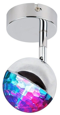 Kinkiet led rgb party 91-67753 główka okrągła 1e chrom