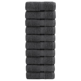 Ręczniki toaletowe Premium, SOLUND 10 szt. Antracyt 30x30cm 600 g/m?