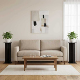 Stojak na rośliny 2 pcs Czarny Dąb 25 x 25,5 x 80,5 cm