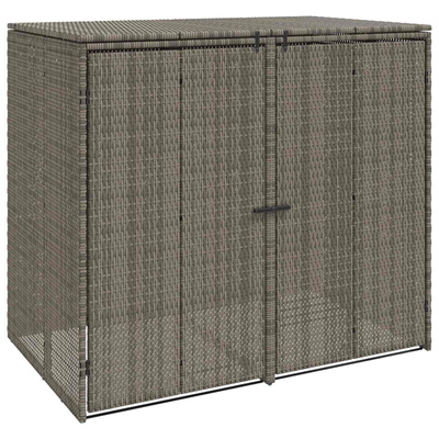 Pojemnik na śmieci 2 pcs Szary 130 x 80 x 115 cm Polietylen