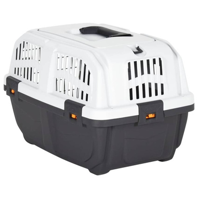 vidaXL Transporter dla zwierząt z metalowymi drzwiczkami 48x31,5x31 cm