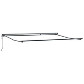 Rama markizy Z regulacją Antracyt 4,5 × 3 m Stal