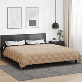 Zimowa Kołdra Czarny i Taupe 200 x 240 cm Mikrofibra