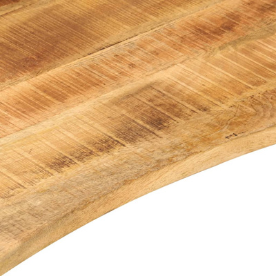 Blat biurka, z wycięciem, 100x60x2,5 cm, surowe drewno mango
