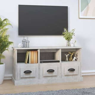 vidaXL Szafka pod TV, szarość betonu, 100x35x50 cm