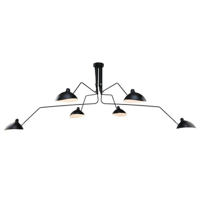 Lampa wisząca RAVEN MD21178-6 minimalistyczna oprawa w kolorze czarnym