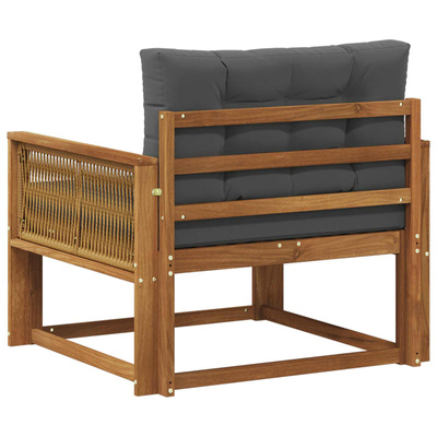 Środkowa sofa ogrodowa naturalny
